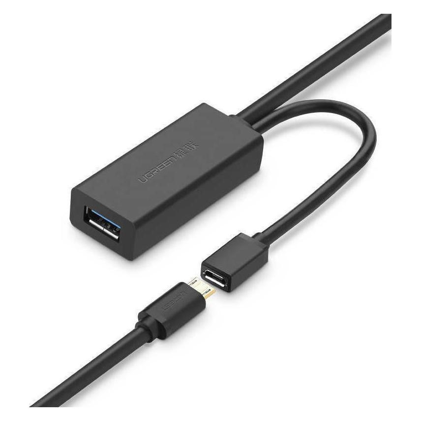 Ugreen USB 3.0 Verlängerungskabel mit Repeater Signal Booster (5 m, USB 1.1, USB 2.0, USB 3.2 Gen 1) (20826)