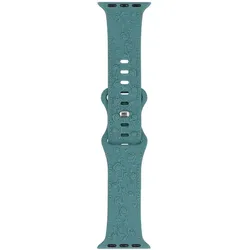 Neues Armband für die Smartwatch GlacierX Silikon Texturiert Kleeblattgrün für die Apple Watch 38/40/41mm Grün