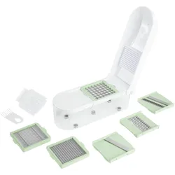 GOURMETmaxx Multi-Schneider 6in1 - weiß|transparent|grün