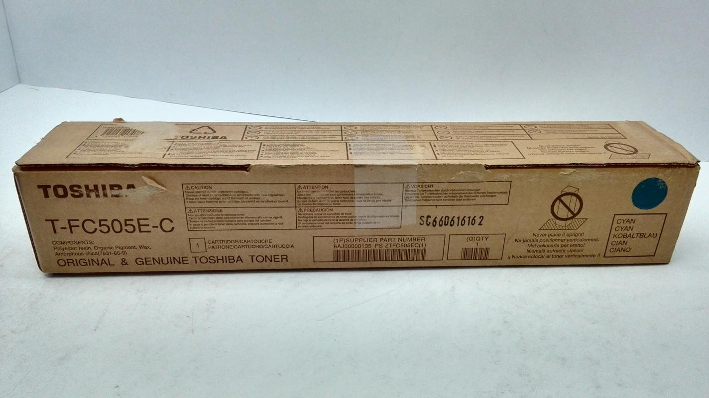 Toshiba tonercartridge cyaan model TFC505EC