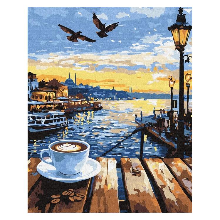 Ideyka Malen nach Zahlen Morgen in Istanbul 40 x 50 cm (KHO6403)