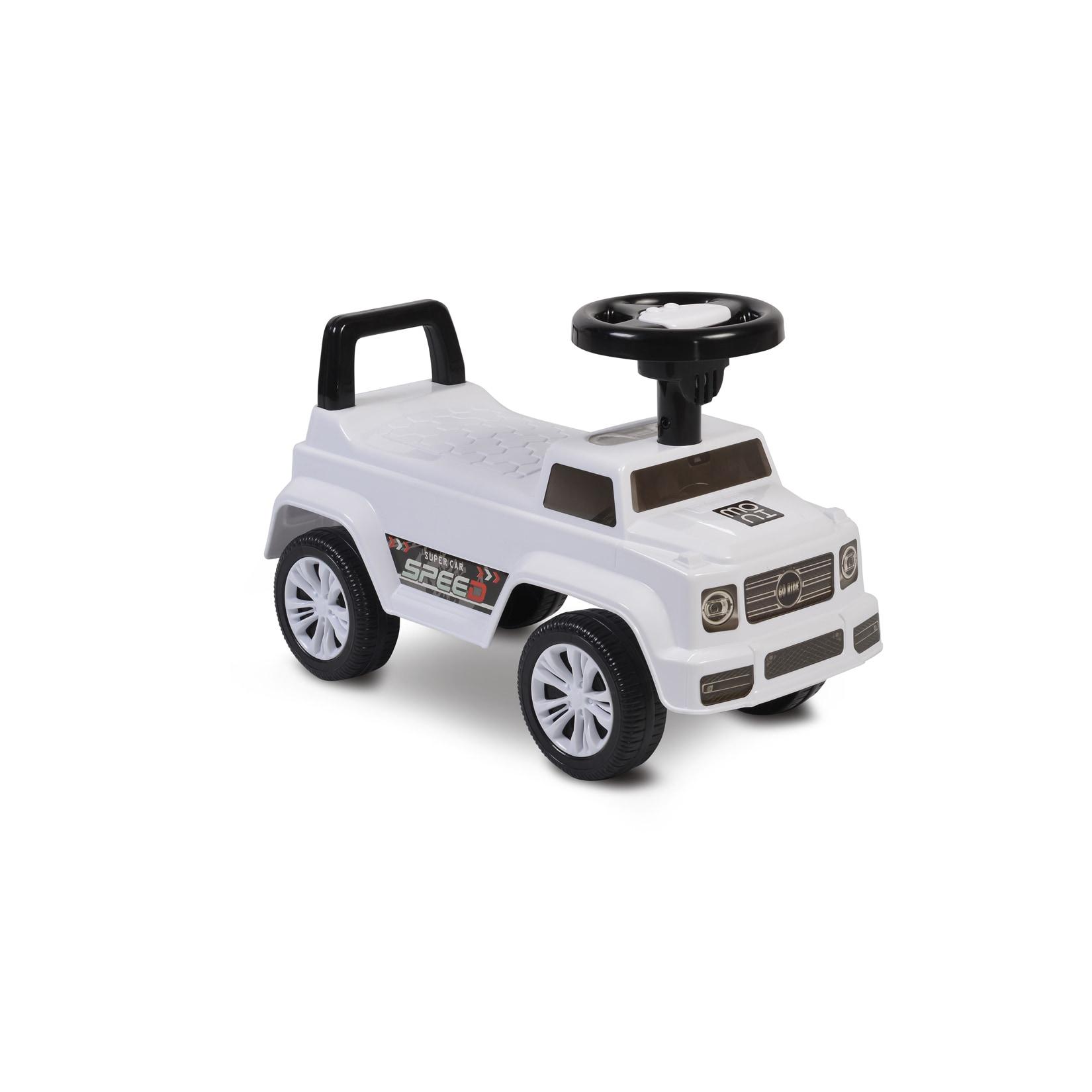 Moni Rutschauto Kinderauto Speed JY-Z12 Musikfunktion, ab 18 Monaten, max. 25 kg weiß