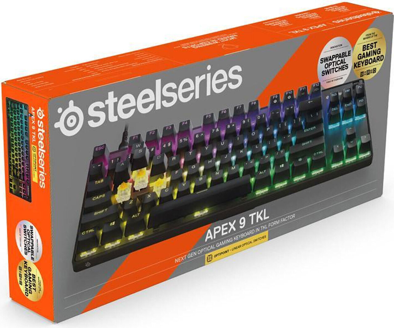 Apex 9 TKL (schwarz, DE-Layout, SteelSeries OptiPoint)