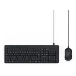 HAMA CKM-200 Wired Tastatur und Maus Set, USB, DE