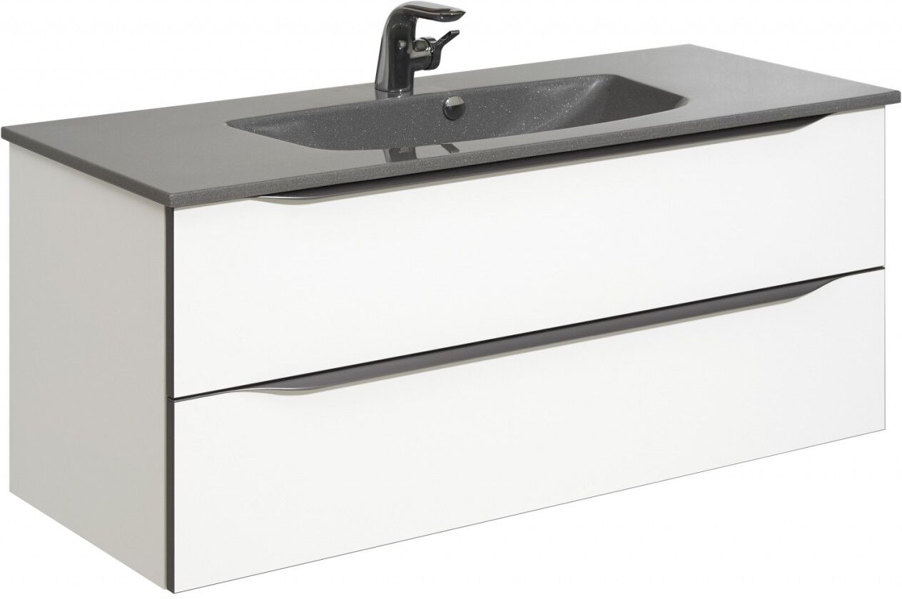 Pelipal Serie 6025 Mineralmarmor-Waschtisch MMWT70-1170-GM, B:1170, H:17, T:480mm MMWT70-1170-GM