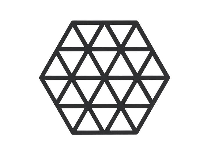 Zone Denmark - Triangle Untersetzer, 16 x 14 cm, schwarz