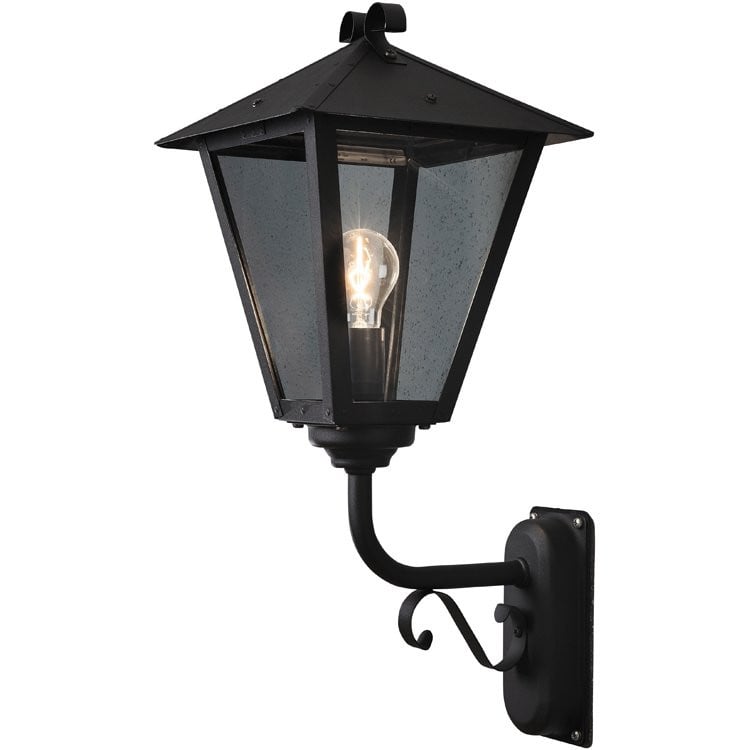 Konstsmide Benu Landelijke Wandlamp Zwart