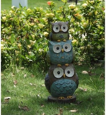 Hi-Line Gift Ltd. Stacked Owls