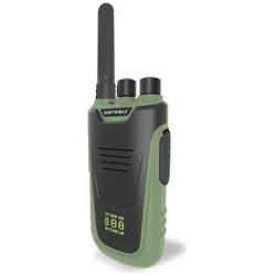 Kidywolf Walkie-Talkies mit Taschenlampe grün/orange (6 km), Walkie Talkie, Orange