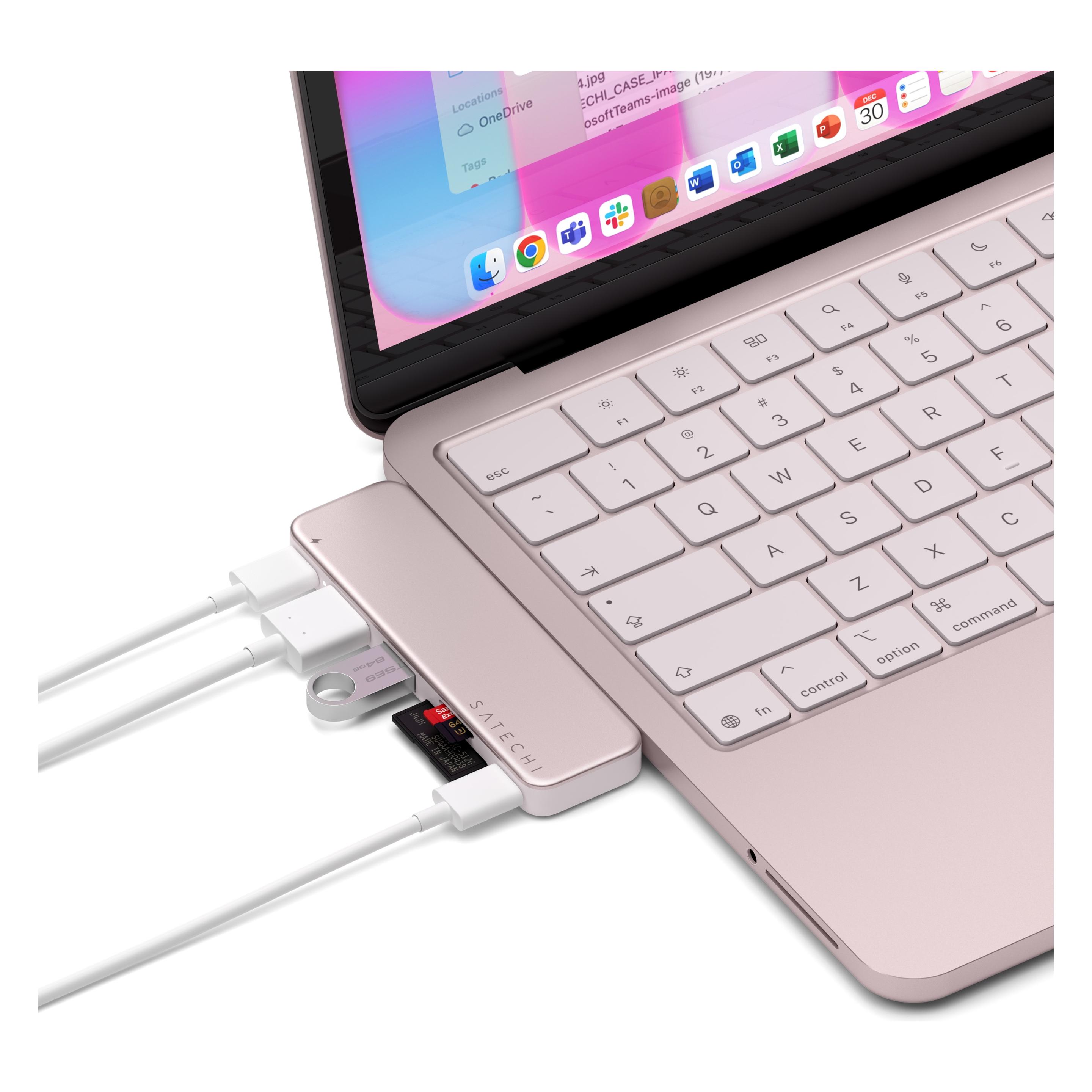 Satechi USB-C Snap Hub Blush (USB-C, 6 Ports) (ST-HUSNP)