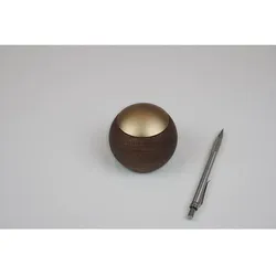 Tisch-Fernbedienung CASAMBI LEPUK EVOLUTION, Ballform, Touch + Kippen, 1-4 Kanal, Tunable White + Dimmen, Mahagoni / Gold ARD-808708
