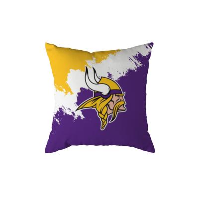 Dekokissen GREAT BRANDING "Great Branding Kissen Minnesota Vikings "Brush" 50x50cm", Gr. 1 Stk., bunt (mehrfarbig), 100% Polyester, Dekokissen_Sitzkissen_Kissenhüllen