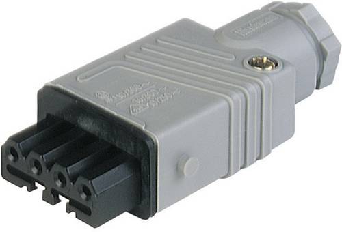 Hirschmann 931 691-106-1 Netz-Steckverbinder STAK Buchse, gerade Gesamtpolzahl: 5 + PE 6A Grau 1St.