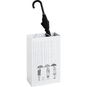 Haku-Möbel Schirmständer 22381, weiß, Höhe 48 cm, Metall