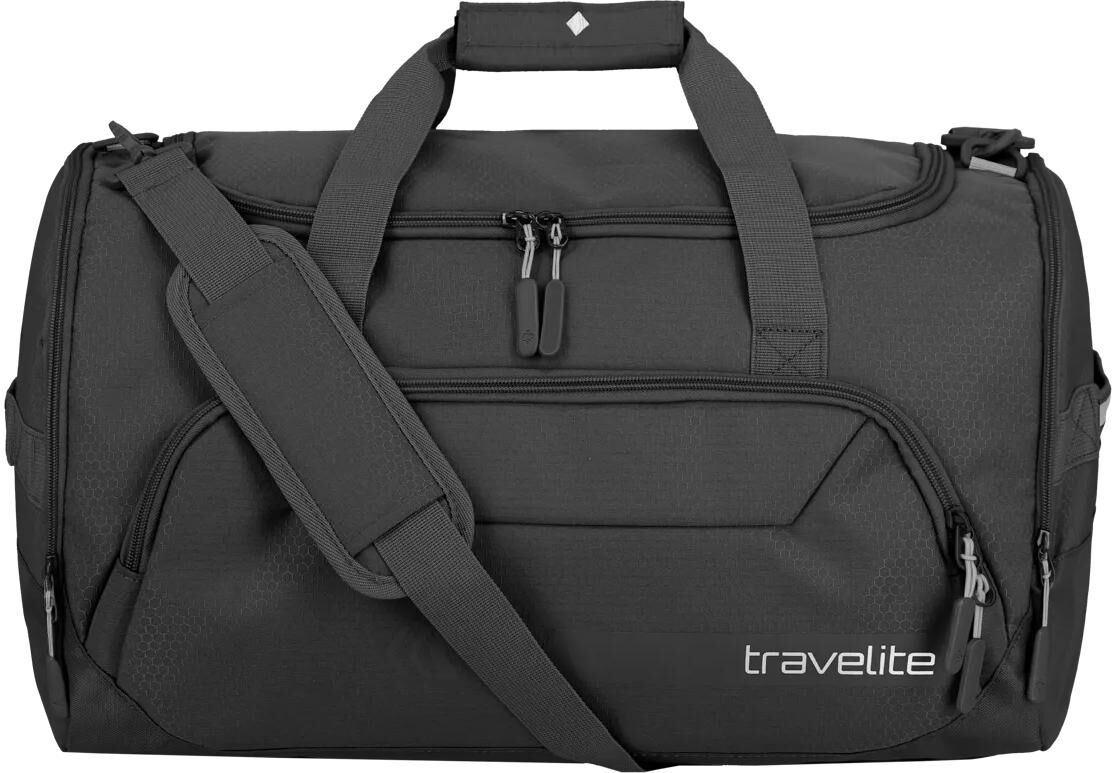 Reisetasche TRAVELITE "KICK OFF", Damen, Gr. B/H/T: 50cm x 29cm x 30cm, schwarz, Polyester, Taschen Reisetasche schwarz B/H/T: 50cm x 29cm x 30cm