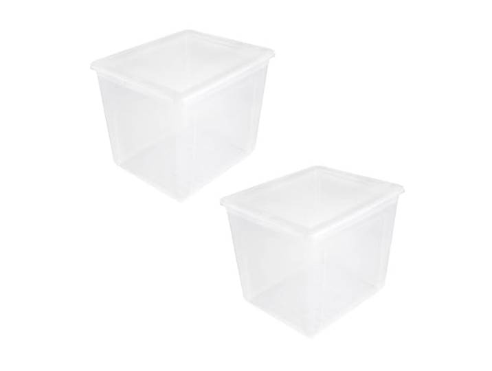 keeeper bea 2x Aufbewahrungsbox mit Air Control System, 59 x 39 x 18 cm, 30 l, Transparent