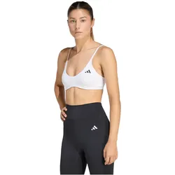 adidas Optime Essentials Workout Light Support Sport-BH Damen JZ2197 - white M