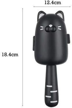 Inspired Finds Cute Cat Shape Hair Remover Roller Tearable Adhesive Paper Sticky Brush For Clothes And Home black