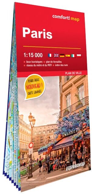 Plan de ville plastifié - Paris   Express Map