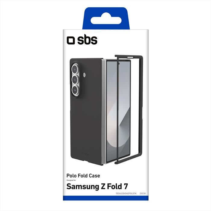 SBS Cover In Silicone Per Samsung Z Fold 7-nero