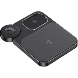 Usams 3 in 1 Wireless Charger (15 W), Wireless Charger, Schwarz