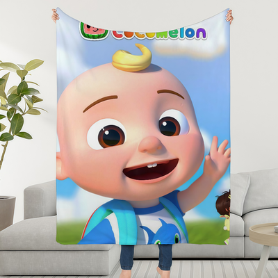 Shop Station Cocomelon Blanket For Kids Ultra Soft Kids Fleece Blanket & Plush Baby Throw For Sofa, Bed & Travel c 39.37 59.06 In