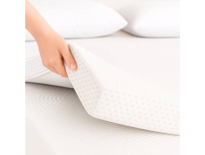 Matratzentopper 160x180 cm H2/H3 8CM Höhe Memory Foam Topper Orthopädisch & Druckentlastend Lindert Muskelverspannungen Atmungsaktiv mit abnehmbarem & waschbarem Bezug Oeko-TEX® & CertiPUR