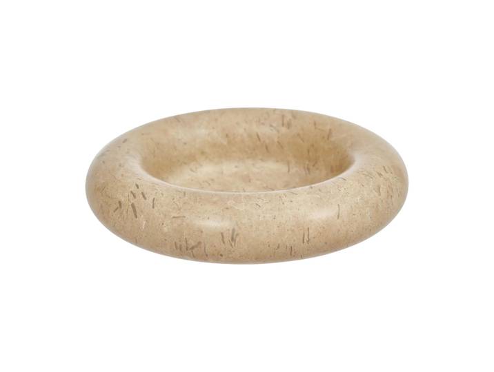 OYOY Bougeoir Savi marbre Ø13,8 cm Beige
