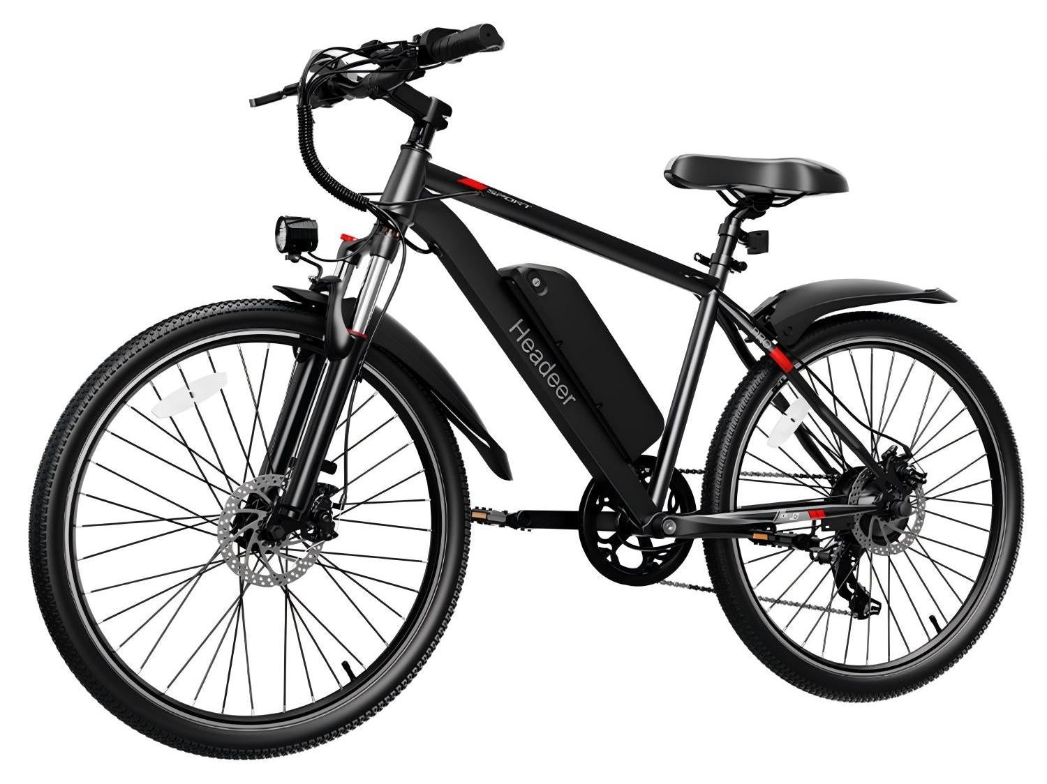 E-Bike HEADEER BK1350 - Batterie 48V13.5AH 26" Scheibenbremse - Schwarz