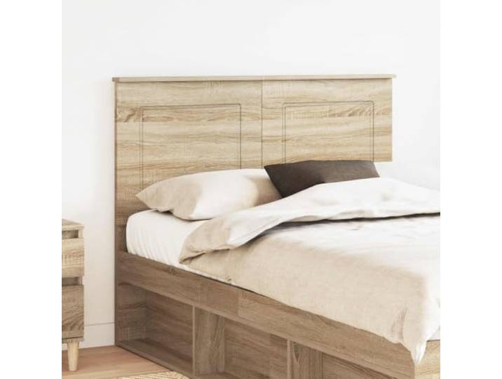 RJPLMFV Kopfteil Sonoma-Eiche aus Holz Höhenverstellbar, Wandmontage, modernes Design, einfache Reinigung