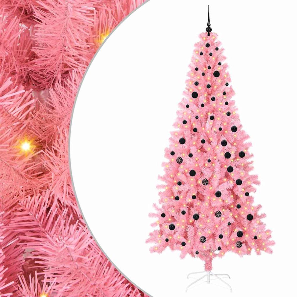 vidaXL Kerstboom Roze - 240 cm - PVC