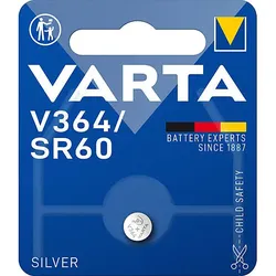 VARTA Batterie Electronics 1,55V/17mAh/Silber V 364 Bli.1