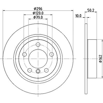 Hella Bremsscheibe [Hersteller-Nr. 8DD355126-741] für Mini