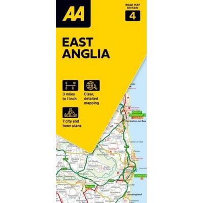 04 East Anglia, Karte von , Automobil Association, 978-0-7495-8467-2