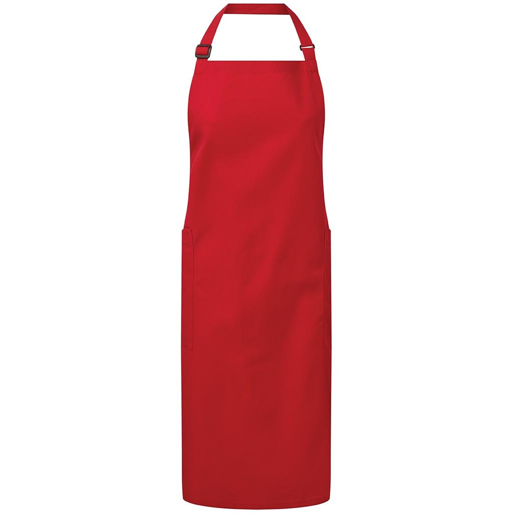Premier Unisex Erwachsene Bio Fairtrade zertifiziert Vollschürze (rot)