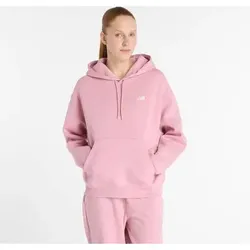 NEW BALANCE Damen Kapuzensweat Sport Essentials Fleece Hoodie, Größe L in Weiß 41510