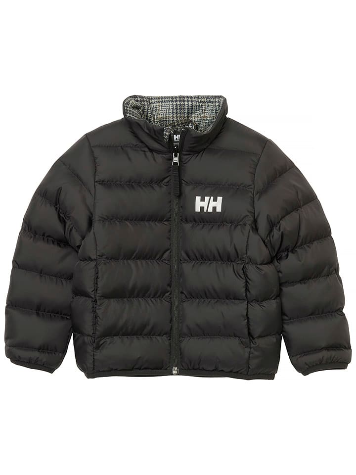 Helly Hansen Wende-Steppjacke "Dalen" in Schwarz/ Grau - 128