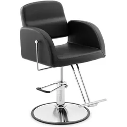 Physa, Bürostuhl, Friseurstuhl mit Fussstütze höhenverstellbar Barber-Stuhl 200 kg Yoxall Black