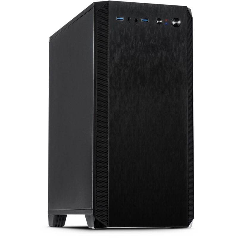 Inter-Tech H-606 PC Gehäuse Micro-Tower Schwarz gedämmt