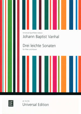 Universal Edition Vanhal 3 Leichte Sonaten Flute