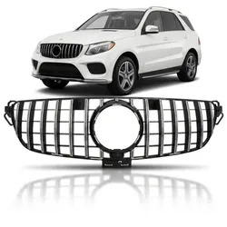 Kühlergrill Chrom passt passend für Mercedes GLE (ML) W166 15-18 + Sport-Panamericana GT