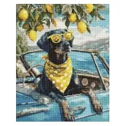 Ideyka Diamantmosaik – Zitronenhund