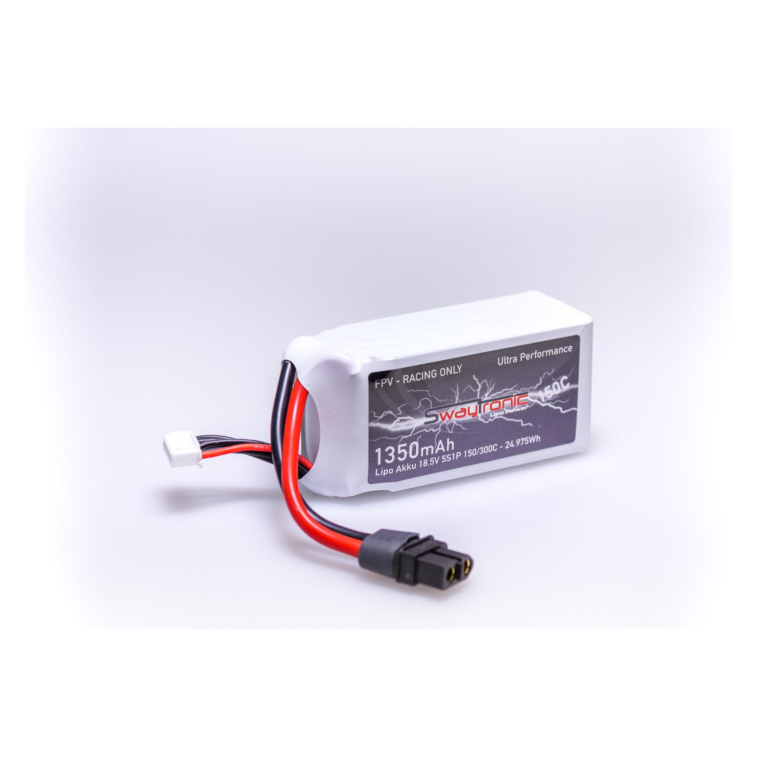 Swaytronic SWAY-FPV LiPo 5S 18.5V 1350mAh 150C XT60 (1350 mAh, 18.50 V) (46185656)