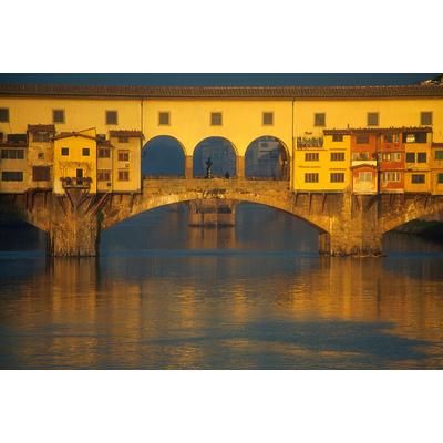 Fototapete PAPERMOON "Brücke Italien", bunt, B:4,5m L:2,8m, Vlies, Tapeten