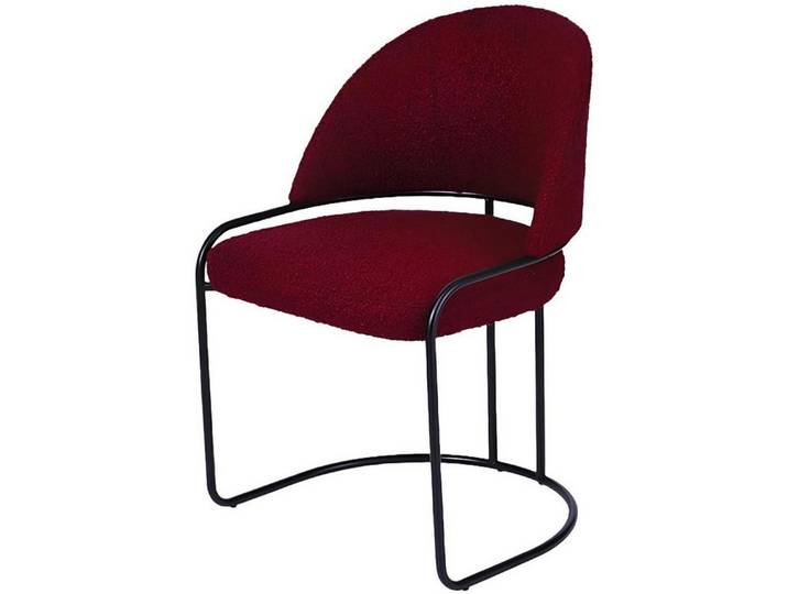 Xlmoebel Polsterstuhl Roter Designer-Stuhl mit Stoffpolsterung und elegantem Design (1 St), Hergestellt in Europa
