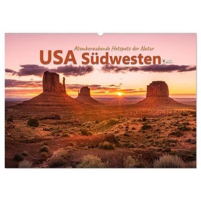 USA Südwesten - Atemberaubende Hotspots der Natur (Wandkalender 2027 DIN A2 quer), CALVENDO Monatskalender