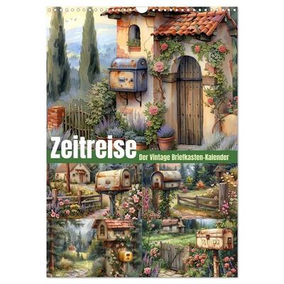 Zeitreise - Der vintage Briekasten Kalender (Wandkalender 2027 DIN A3 hoch), CALVENDO Monatskalender