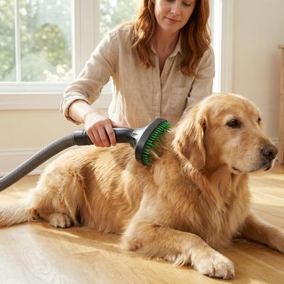 Happy Pet Pantry Soft Bristle Pet Hair Removal Brush Vacuum Grooming Attachment For Dogs & Cats Soft Bristle Pet Hair Removal Brush Vacuum Grooming Attachment For Dogs & Cats