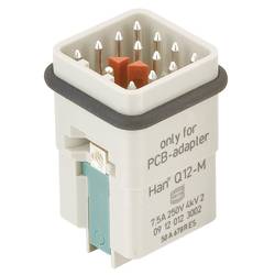 HARTING 09120123002 Stifteinsatz Han® Q 12 + PE Löten 1 St. Piece