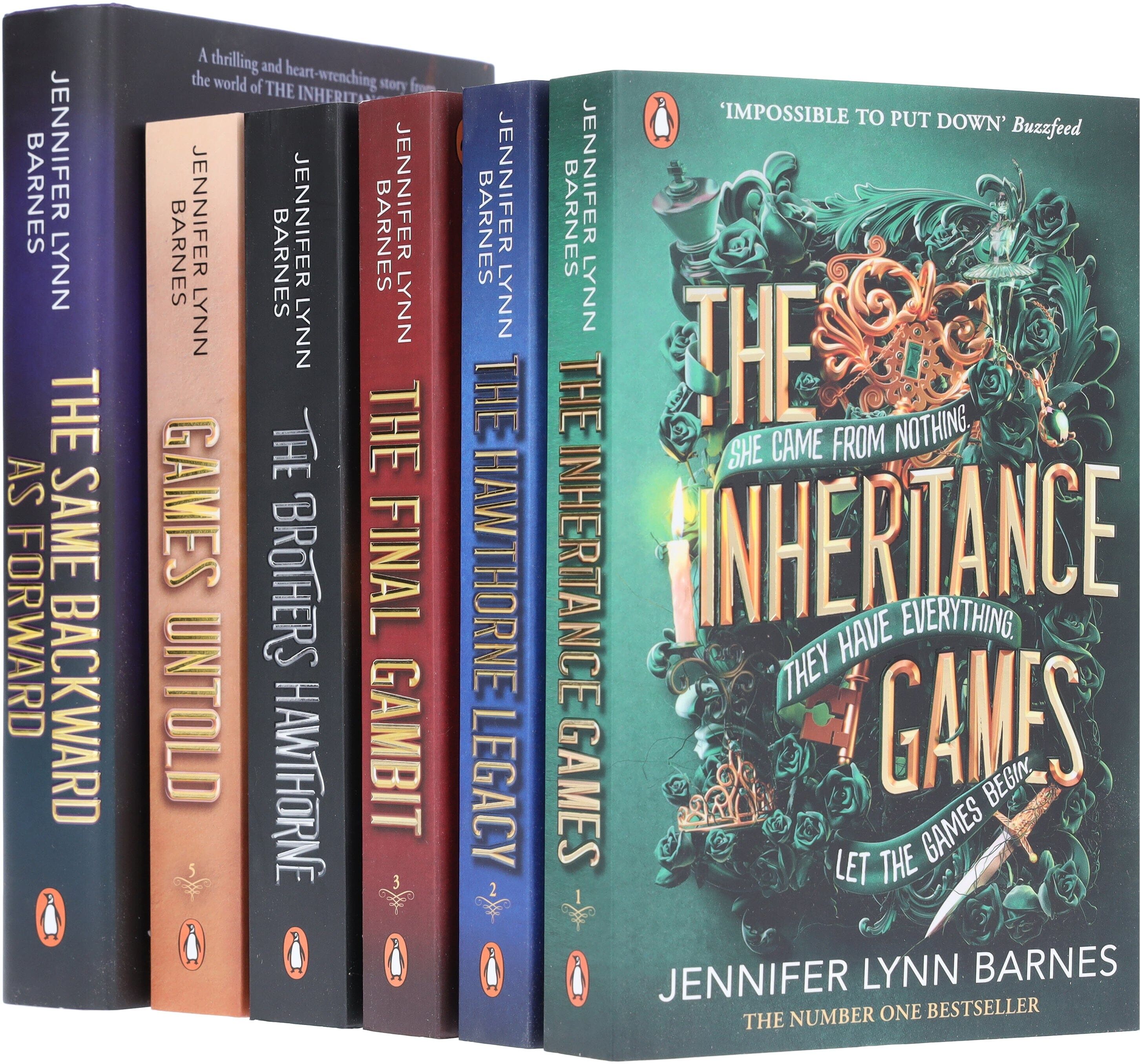 The Inheritance Games Series By Jennifer Lynn Barnes 6 Books Collection Set - Ages 12-17 - Paperback/Hardback Penguin Random House